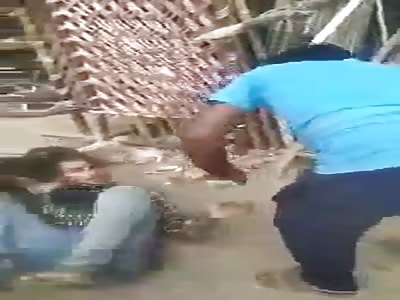 MAN BEATEN IN THE STREET