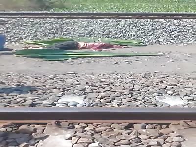 SHATTERED NEAR THE TRAIN TRACKS