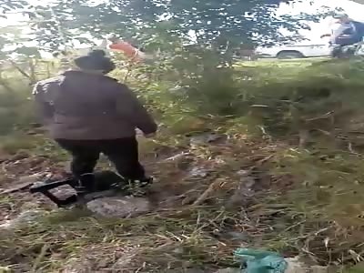 WOMAN HANGED IN THE FOREST