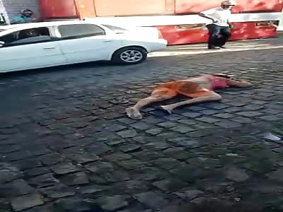 WOMAN WAS CRUSHED BY TRUCK