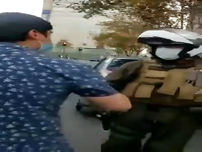 WOMAN WAS SHOT IN THE STREET 