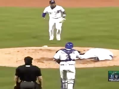 BASEBALL PLAYER KNOCKOUT