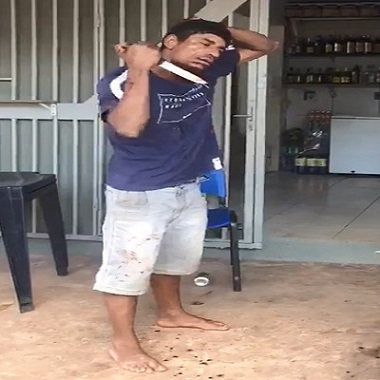 MAN KILLING A WOMAN AND TRYING TO KILL HIMSELF