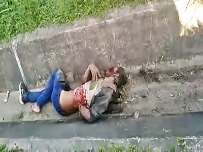 MAN DYING AFTER AN ACCIDENT 