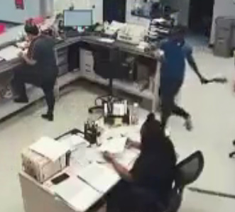 WORKERS ATTACKED BY MAN WITH MACHETE