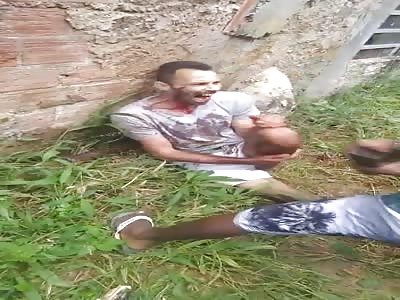 MAN BEING PUNISHED BY DRUG DEALERS