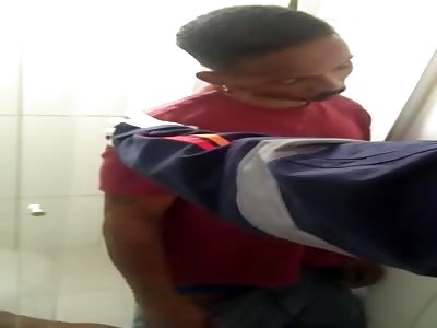 MAN HANGED IN THE BATHROOM