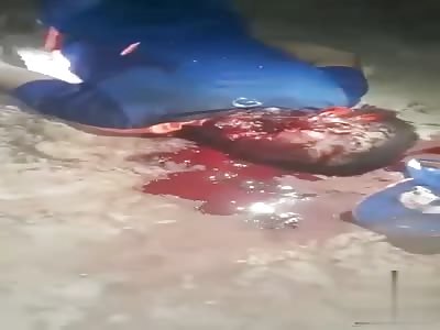 DEAD MAN WITH SHATTERED HEAD