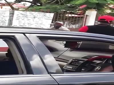 MAN BEING BEATEN BY MOB