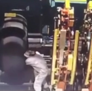 Factory Worker Destroyed by Machine
