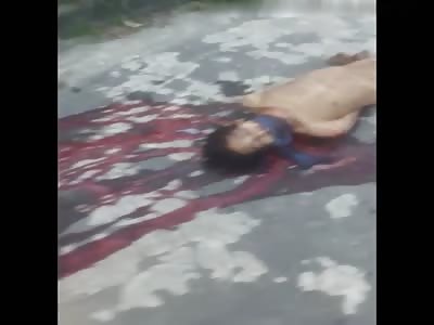 THIEF FOUND NAKED, TIED AND KILLED