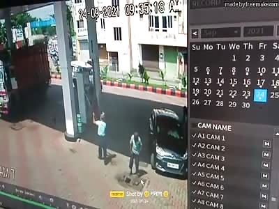 PETROL PUMP WORK ACCIDENT