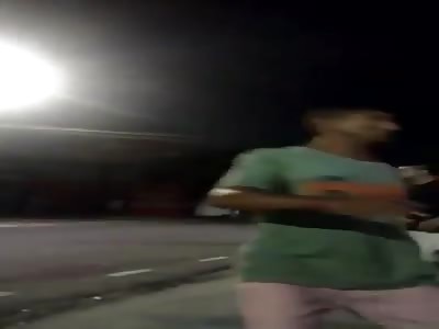 MAN BEING HIT BY CAR DURING ARGUMENT