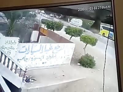 WOMAN SWEPT FROM THE STREET IN AN ACCIDENT