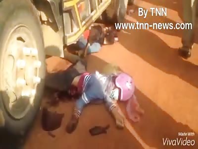 Woman Crushed By Truck.