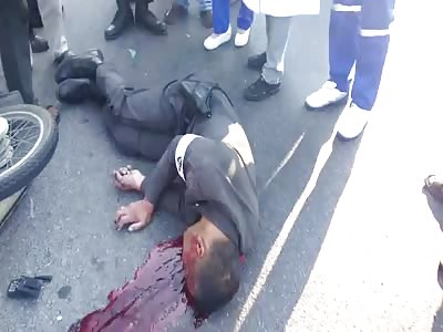 Motorcicle Accident Aftermath.