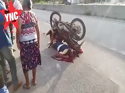 SAD MOTORBIKE ACCIDENT.
