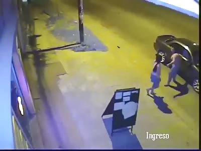 LUCKY DAY: Lady hit by Car trying Cross Road.