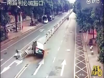 Car Accident Domino Effect