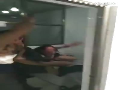  Cheating wife in nudity busted by angry husband  