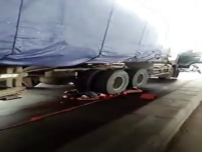 Man Crushed By Truck
