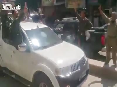 Pro Assad Kurd PKK death cultists parade corpses through Afrin