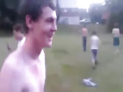 Fight ! Fight !   A Black and a White !!!