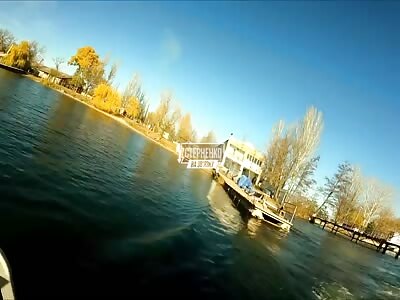 Russians Stealing Boat Get Some Karma