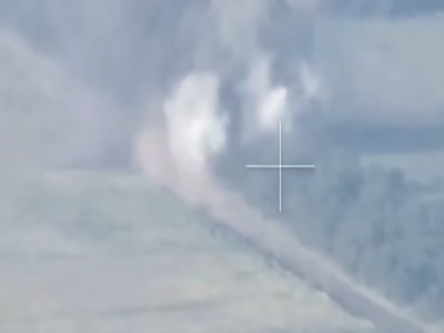 Russian Ammo Truck Perform Disappearance Act