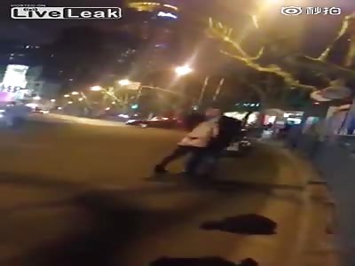 Drunk woman stripped naked wants to have sex with foreigner 