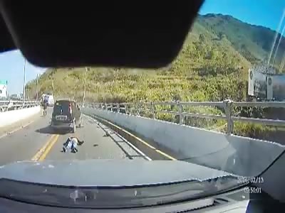 bike has front collision with car