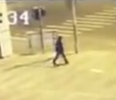 Brutal: Run over by a car that crashes