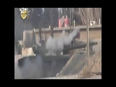 Tank Gets Hit By Two RPG Rounds In Two Seconds