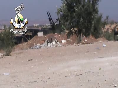 Anti Aircraft Gun Position Pounded By Airstrike