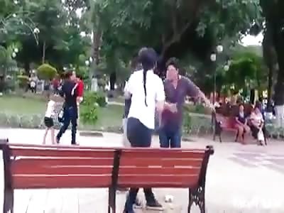 husband finds wife with lover and hits a