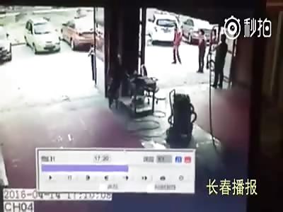 child hit by car is sent flying