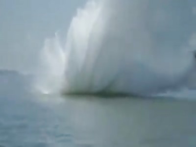 Vehicles are launched from the deck of the USS Gerald Ford aircraft carrier to test the catapult system