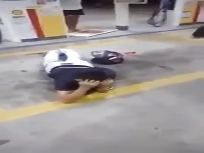 Petrol station robbery