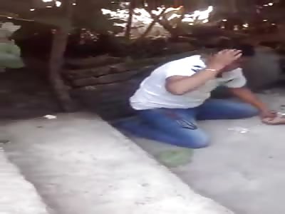 Offenders are brutally beaten by Crowd on Concrete Steps 