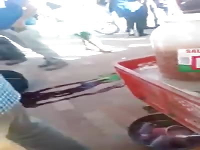 Police shot dead in the head