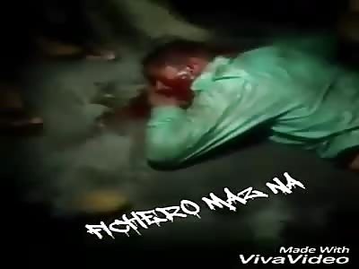 Thief after being hit by the population