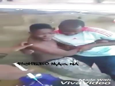 Undocumented black is afraid of an injection