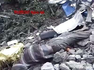 Bus falls to the ravine and leaves many dead