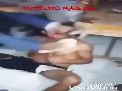 Stripped and beaten thief