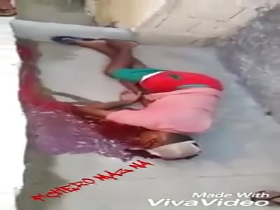 Very sad woman cries seeing son dying