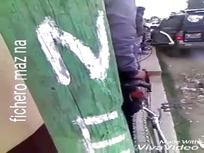 A fight ends when the truck takes them