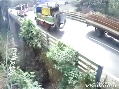 Biker crushed by bus