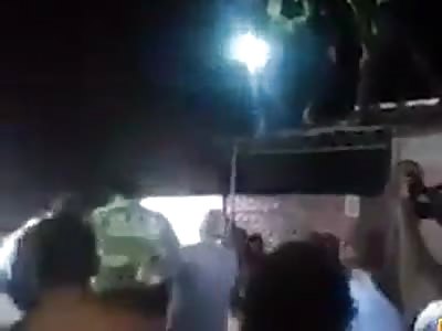 Police raid the angry mob