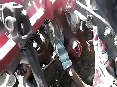 Shocking terrible accident