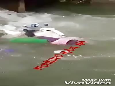 Very sad dead floating